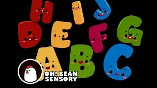 ABC Alphabet Song  | 4K 60FPS | Visual Stimulation Animation | Oh! Bean Sensory