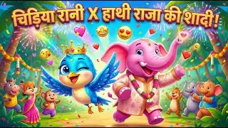 Chidiya Rani & Hathi Ki Shaadi | Hindi Kids Stories Compilation | kids Rhymes