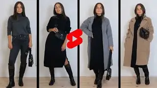Style Tall Boots in 5 ways for Fall & Winter season #capsulewardrobe #tallboots #minimalistwardrobe