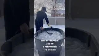 100 days of ice baths this winter!!!
