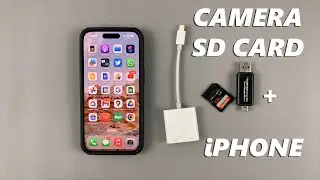 Как подключить SD-карту камеры к iPhone