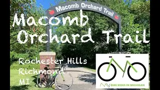 MY bike ride: Macomb Orchard Trail - Michigan