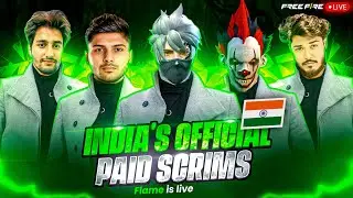 FLAME LIVE PAID SCRIMS 🏆 🇮🇳 INDIA&rsquo;S OFFICIAL MOBILE LOBBY #nonstopgaming #freefirelive