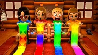 Wii Party U Minigames - Ozzy Vs Elena Vs Maximilian Vs Polly (Hardest Difficulty)