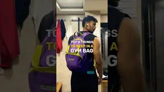 Top 4 Things To Carry In A Gym Bag | Deodorant, Napkin, Water Bottle & Shoes