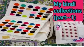 My colourful BINDI collections (part 1)❤️❤️😊