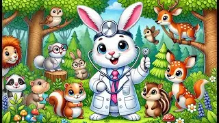 🐰 Doctor Bunny's Song &ndash; Fun Animated Kids Song about Helping Animals #KidsCartoon  #bunnycartoon