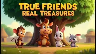 True Friends, Real Treasures 🐮🐵🐰 | Kids Moral Story on Friendship | Kidystan