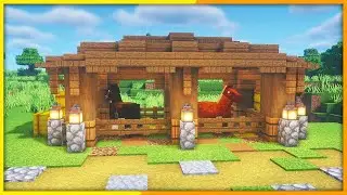 Minecraft Pferdestall bauen Tutorial 1.18 - Pferdestall bauen in Minecraft (einfach)