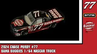 2024 Chase Purdy #77 Bama Buggies NASCAR Truck Diecast 1/64