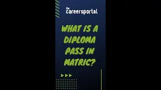 What does getting a diploma pass in Matric mean?