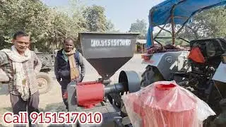 Rice Mill 6n70 Live Demo to extract rice from 500kg paddy #ricemill #hollar #tractor #6n70