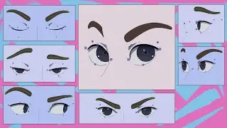 [Demo] Eye Rig with head rotation - Toon Boom Harmony 22