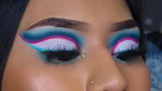 💙💗☁️Cut Crease Eyeshadow Tutorial Using Norvina Eyeshadow Palettes ☁️💗💙