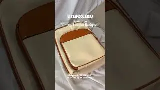 Unboxing bostanten vintage leather backpack ✨
