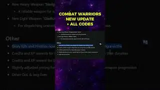COMBAT WARRIORS UPDATE + CODES ROBLOX!