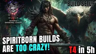 SPIRITBORN BUILDS ARE CRAZY & T4 in 5h - Season 10 Diablo 4