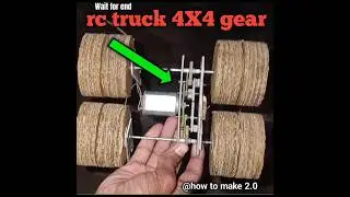 How to make gearbox rc truck 4x4#shortvideo #gearmotorproject #rccars
