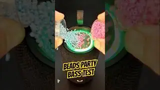 Bass Speaker vs Beads! FRESH 'N REBEL BASS TEST 🔊💙💖