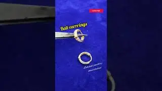 gold small Bali earrings designs with weight and price // gold jewellery 22crt