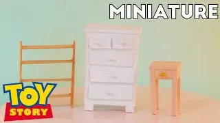 Dresser, Side Table, Shelf - Toy Story Miniature Room Box (1:12)
