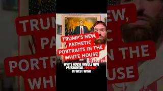 Trump puts up a whole bunch of ridiculous portraits of himself in the White House. #trump #usa