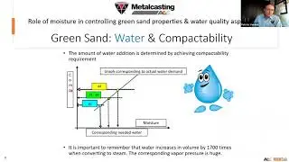 Role of Moisture in Green sand moulding and Water Quality Aspect by Mr Patrick Verdot , AMKOL