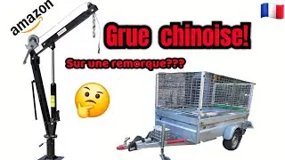 Montage d'une grue CHINOISE remorque!