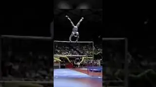#AlumniOffSeason Freshman Stephanie Woods nails her bars in Salt Lake City! #Flashback1994