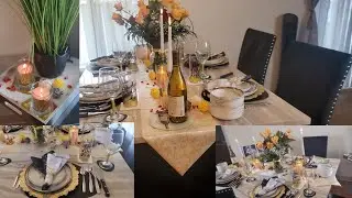 Comment dresser conveneblement une jolie table pour un dinner avec les invités/ #decorations #table