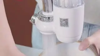 KONKA Mini Tap Water Purifier Kitchen with Washable Rust Bacteria Removal Ceramic Water Filter