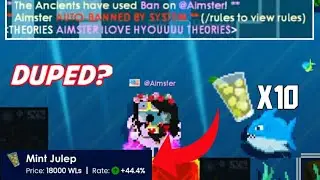 @Aimster got BANNED because of this?! | Growtopia
