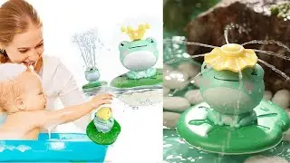 Magical Frog Sprinkler Bath Toy &ndash; Turn Bath Time into Fountain Play!