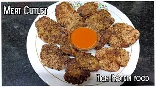 Meat Cutlet Recipe for High Protein diet | Try Once you will love it | 2 Types of Meat Cutlet