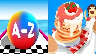 AZ Run VS Pancake Run Epic Max Level Gameplay 