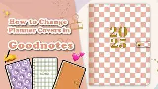 How to change your DIGITAL PLANNER COVER in Goodnotes | tutorial | goodnotes planner✏️