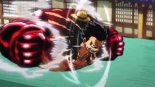 One Piece | Episode 1001, Gear 4th &ldquo;Boundman&rdquo; Luffy rooftop Animation 🔥