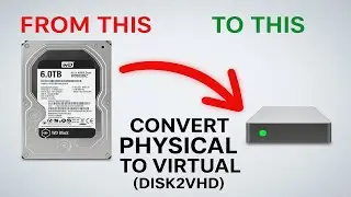 Как преобразовать физический диск в виртуальный с помощью Disk2VHD (пошаговое руководство)