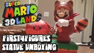 Super Mario 3D Land Tanooki Mario EXCLUSIVE F4F Statue Unboxing *RARE*