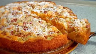 Locker und saftiger Rhabarberkuchen, ein Traum 🥰