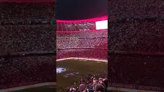 Announcement of the starting lineup at Allianz Arena (Bayern - Manchester united)