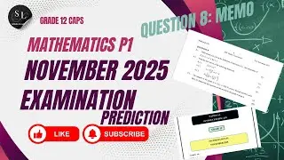 MATHEMATICS P1 EXAM PREDICTION | Grade 12 November Exam 2025 | Question 8 Differential Calculus 