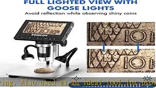TOMLOV 1000X Error Coin Microscope with 4.3