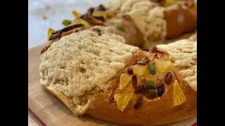 Rosca de reyes con masa madre