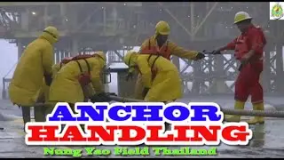Anchor handling AHTS.Ena samurai,Nong yao field, Thailand