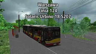 OMSI 2 1080p 60fps Warszawa Okęcie, Linia 124, Solaris Urbino 18 5207