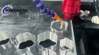 Carbon dioxide laser machine cutting acrylic