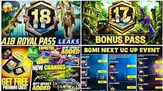 New Premium Crate New Changes M762℅AWM🔥| A17 Bonus Pass Leaks😱| Bgmi Uc Up Event Release Date | PUBG