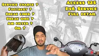 Suzuki Access 125 BS6 Serviced After 5 months | Service cost ? #vlog49  #suzukiaccess125bs6