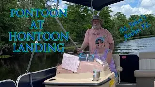Hontoon Resort and Marina, Deland, FL.  Pontoon rental on the St. John's River. Spring 2023